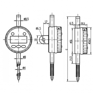 绝对原点数显百分表（12.7mm）