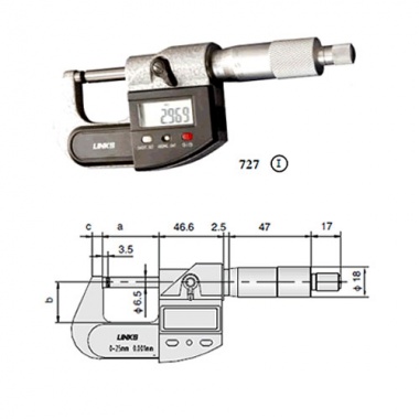 数显外径千分尺 727