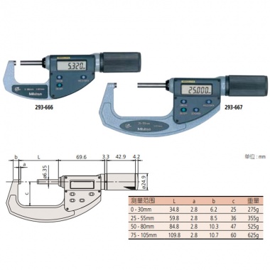 Quickmike IP54 ABSOLUTE Digimatic 千分尺