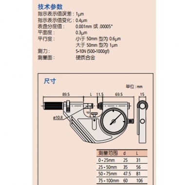 带表快速杠杆卡规