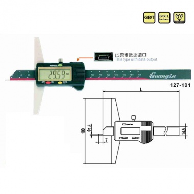 针测头数显深度尺