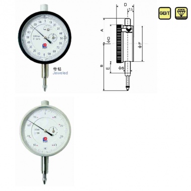 全齿轮式千分表（0.001）