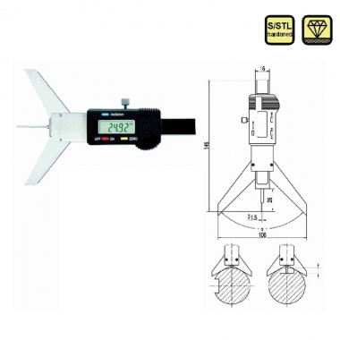 键槽数显深度尺