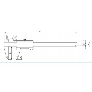 游标卡尺 MarCal 16 N,16FN,16GN,16DN带刻度线读数