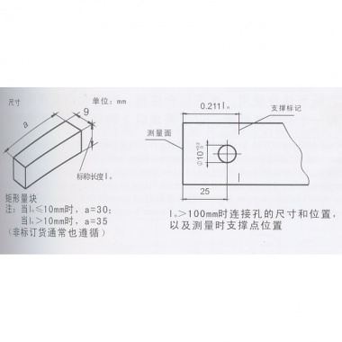 卡尺检测专用量块（块规）