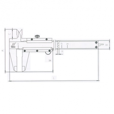 I型游标卡尺