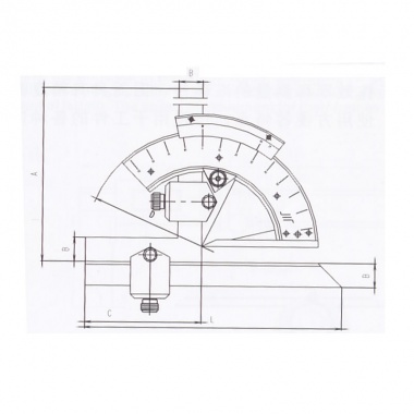 游标万能角度尺