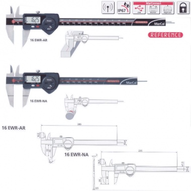 数显卡尺 MarCal 16 EWR 特殊结构
