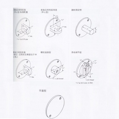 ANSI/AGD机械指示表 1至3系列 后盖板类型