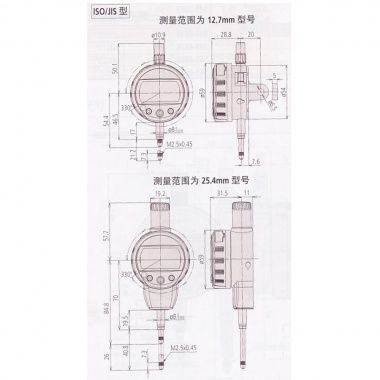 ID-C(ABS)高性能标准型数显千分表543