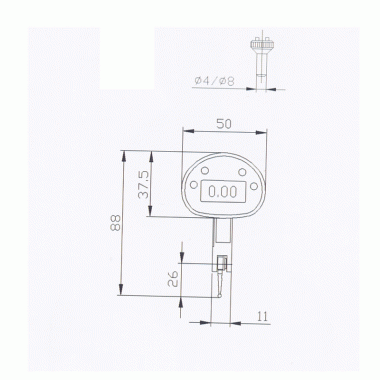 数显杠杆百分表（-0.5mm - +0.5mm）