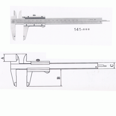 I型游标卡尺