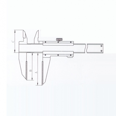 下划线爪游标卡尺(非标定制)