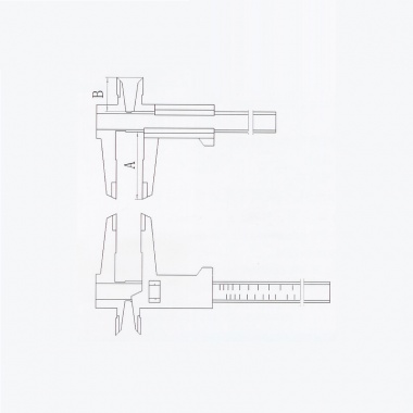 钻杆接头螺纹规格游标卡尺(非标定制)