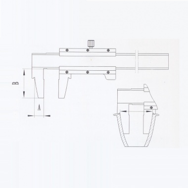 曲面内径游标卡尺(非标定制)