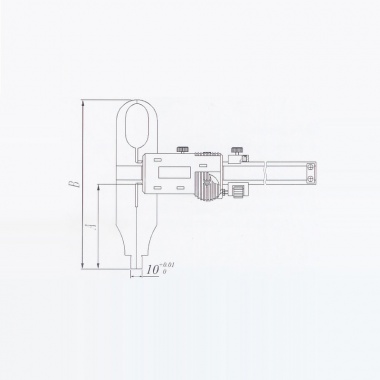 双面壁厚数显卡尺（非标定制）