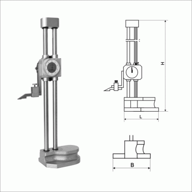双柱带表高度尺(非标定制)