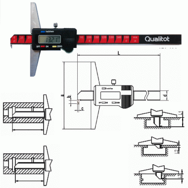 多用数显深度尺(非标定制)