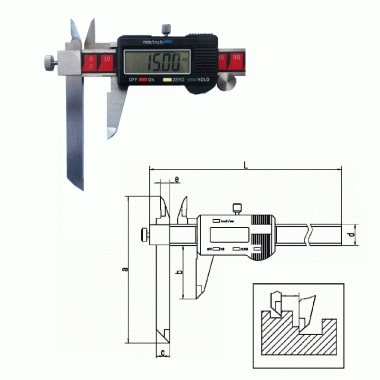 伸缩爪数显卡尺（非标定制）