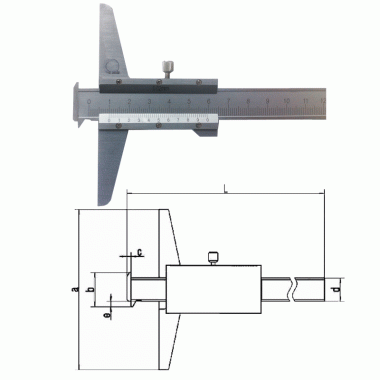 双钩头游标深度尺(非标定制)