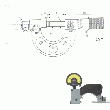 带表千分尺 Micromar  40T