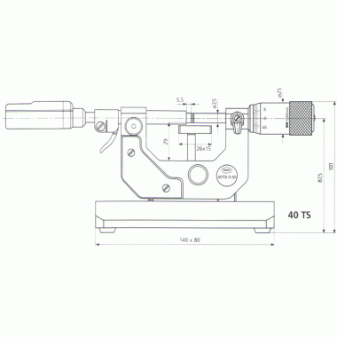 精密台式千分尺 Micromar  40TS