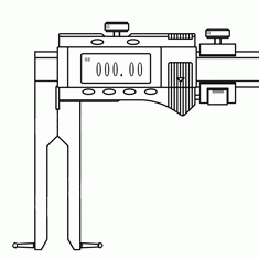 球头内沟槽数显卡尺（非标定制）