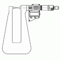可立德双尖头深弓架数显千分尺(非标定制)