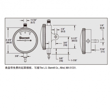 表盘式指示表No. 655 系列AGD Group 3