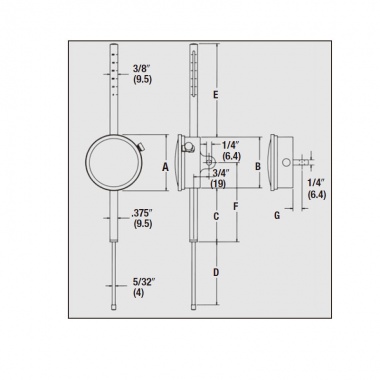 公制大量程指示表Nos. 25, 655 系列