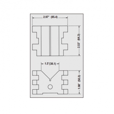 圆形或者方形工件的V型块和夹具