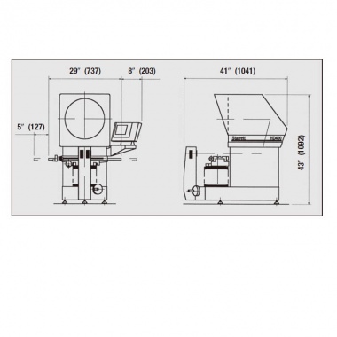 卧式桌面型测量投影仪——No. HB400