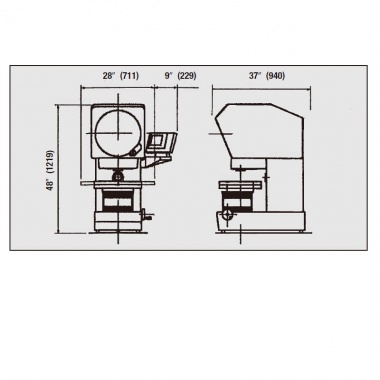 立式桌面型测量投影仪——No. VB400
