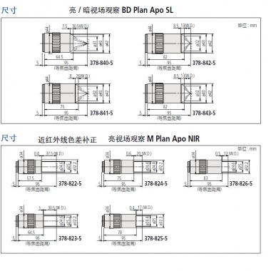 显微镜——物镜378 系列