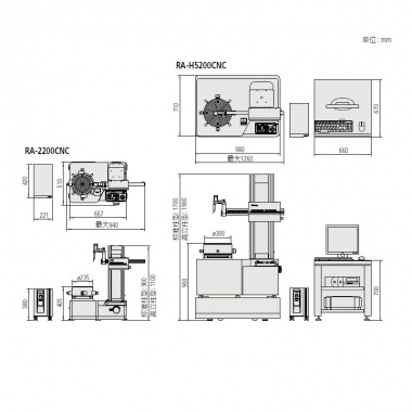 Roundtest Extreme (超级圆度、圆柱形状测量仪) RA-H5200CNC / 2200CNC