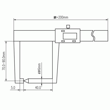 壁厚数显卡尺（非标定制）