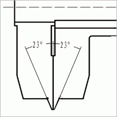 可立德单V型垫环槽数显卡尺(非标定制)