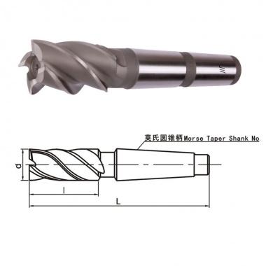 锥柄立铣刀（细齿）