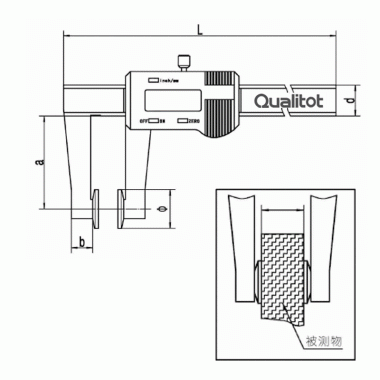 碟量面数显卡尺（非标定制）