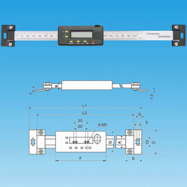 数显横式标尺