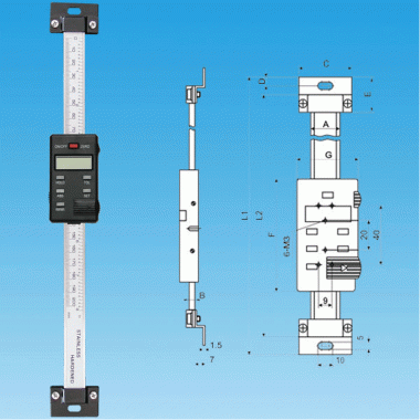 数显竖式标尺