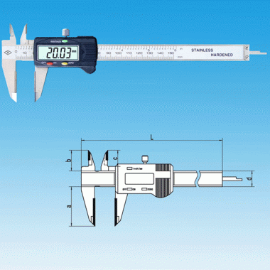 合金量面数显卡尺