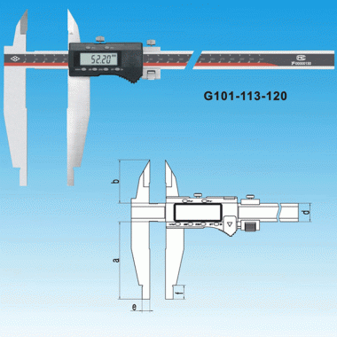双外爪数显卡尺
