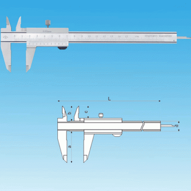 闭式斜面无视差游标卡尺