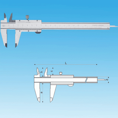 开式斜面无视差游标卡尺