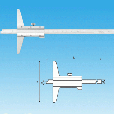 开式游标深度卡尺