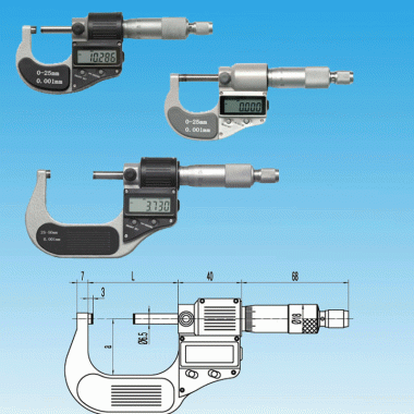 电子数显外径千分尺
