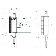 上量10mm量程百分表