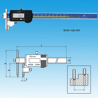 中心距数显卡尺
