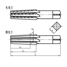 上工直柄莫氏圆锥粗、精铰刀